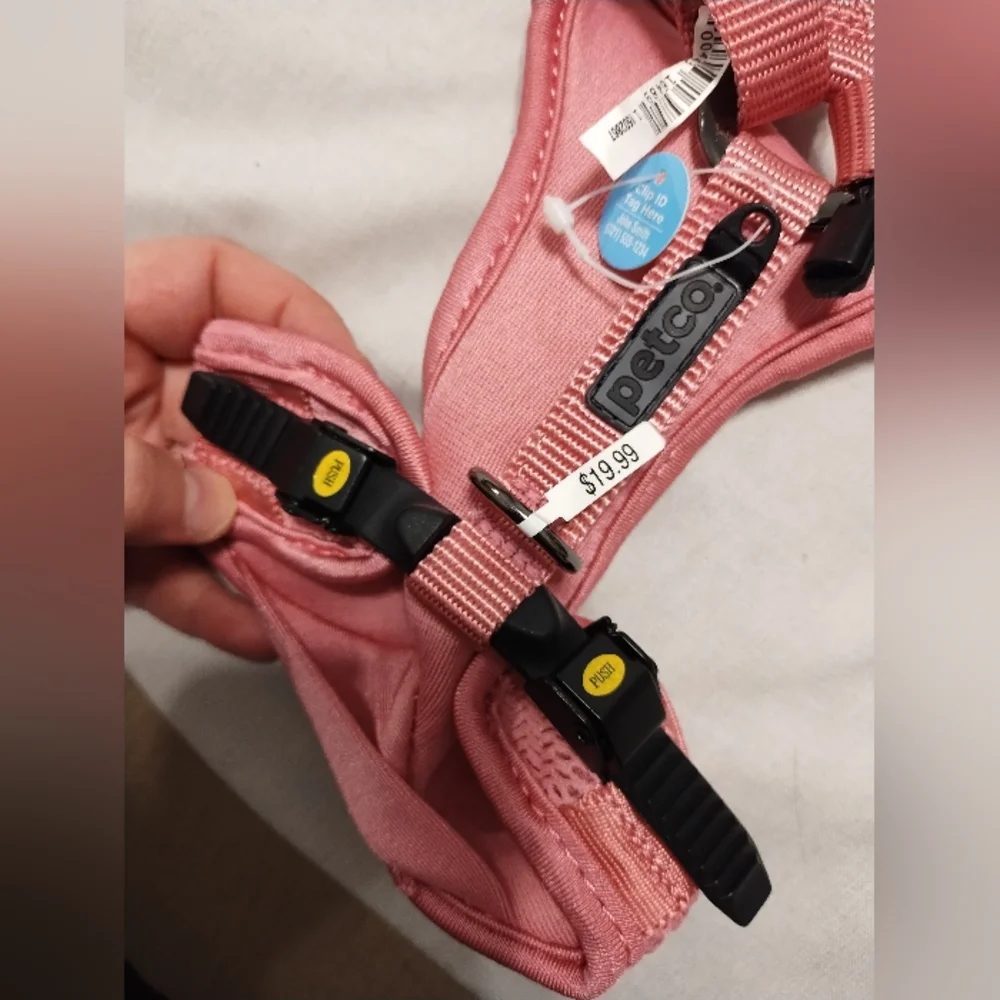 Petco Pink Adjustable Dog Harness